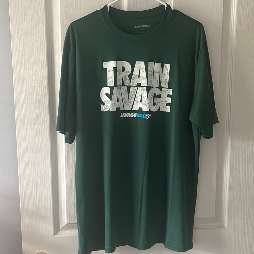 Savage Race Men tee shirt size XL in green